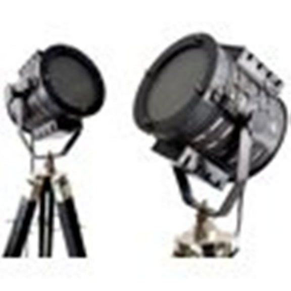 Nautical Retro Theater Black Searchlight Movie Props Authentic Nautical Floor Lamp