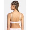 thumbnail image 2 of No Boundaries Wireless Woven Cotton Bra, Women's XS-XXXL, 2 of 4