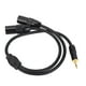 thumbnail image 1 of 2 xlr macho a 1/8in TRS Cable de División Estéreo y, 3.5 mm TRS A DOBLE XLR AISLAMENTO DE CABLE ESTÉREO MOCHO PARA MEZCLADOR, 1 of 7