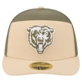thumbnail image 2 of Men's New Era Light Beige/Olive Chicago Bears Two-Tone Color Pack Split Panel 59FIFTY Fitted Hat, 2 of 5