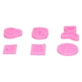 thumbnail image 2 of 6 piezas de moldes de silicona con forma de concha marina, moldes para fondant, chocolate, herramientas de decoración, color rosa, 2 of 15