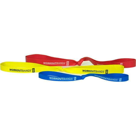Alliance Workout Bands for Resistance Exercises, Light/Medium/Heavy Resistance 3-Pack