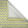 thumbnail image 5 of Ambesonne Chevron Grommet Curtain, Tribal, 50" x 84", Yellow Pale Grey, 5 of 6