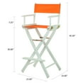 thumbnail image 3 of "30" Director's Chair White Frame-Tangerine Canvas", 3 of 3