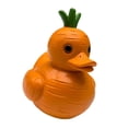 thumbnail image 1 of Figura de pato, resina, linda escultura de pato en 3D para estantería, cocina o sala de estar Pato zanahoria, 1 of 9