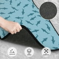 thumbnail image 3 of Zufioo Cute Shark Print Car Floor Mats Four-piece Set, Car Interior Accessories - Corrosion-resistant, Non-Slip, Suitable for Cars, Trucks, Vans, 3 of 7