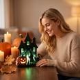 thumbnail image 4 of Halloween Home Decor Indoor Light Up Haunted House Decor Spooky Halloween Decorations for Home Indoor Halloween Table Decor for Seasonal Holiday Parties, 4 of 4