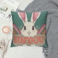 thumbnail image 2 of Qinduosi Easter Pillow Covers Set of Farmhouse Decor Easter Decorations for Home Bunny Pillows Easter Decorative Throw Pillows Spring Colorful Easter Eggs Decor White, 2 of 5