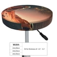 thumbnail image 4 of Cauagu Astronaute sur Mars Housses de Tabouret Rondes, Coussin de Siège pour Tabouret Rond Housse de Siège pour Chaise de Bar Ronde s'Adapte pour Coussin de Tabouret de Bar 12/13/14 Po-12 Pouces, 4 of 7