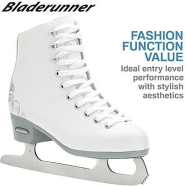 Rollerblade Bladerunner Ice Allure Women's Adult Figure Skates, White, Ice Skates, US Size 6