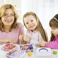 thumbnail image 2 of Cuentas para Pulseras, Sebami Kit para Hacer Pulseras con 4655 Piezas Accesorios, Kit Port&aacute;til de Manualidades,Cuentas para DIY con 3 Niveles de Cajas de Amacenamiento para Ni&ntilde;os, 2 of 7