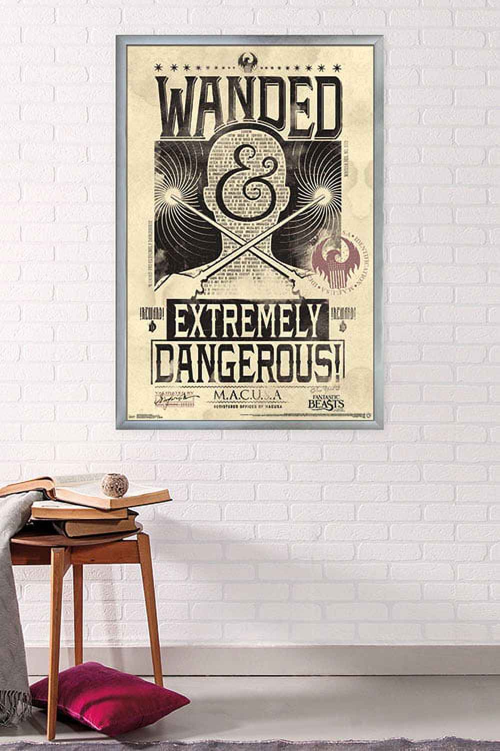 Fantastic Beasts And Where To Find Them - Wanded - Extremely Dangerous Wall Poster, 22.375" x 34", Framed