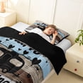 thumbnail image 3 of Catabedysis Happy Camping Print Twin Comforter Sets,Rustic Adventure Theme Bedding Set For Boys,Multicolor,Black Reversible,2pcs,1 Comforter and 1 Pillowcase, 3 of 7