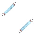 thumbnail image 2 of Decodeary 30-150lbs Extenseur de Poitrine Sangle Élastique Corde Résistance Jambe Pied Bleu 67 x 11cm 2ensemble, 2 of 6