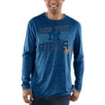 thumbnail image 4 of Men's Majestic Heathered Royal New York Mets Big & Tall Long Sleeve Team T-Shirt, 4 of 4
