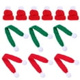 thumbnail image 3 of 12 unids encantadora decoración de punto adorno navidad mini navidad artesanía para botella, 3 of 5