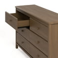 thumbnail image 6 of Storkcraft Alpine 6 Drawer Nursery Double Dresser, Hazelnut, 6 of 14