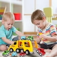 thumbnail image 4 of Truck Toys Kids Toys Car for Boys 4 in 1 Carrier Vehicle Transport Toys Birthday Party Boy Gifts for Kids, 4 of 7
