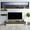 White & Walnut, variant on Lusi 71" Modern Wide Rectangle TV Stand, Wood, Melamine Veneer, White