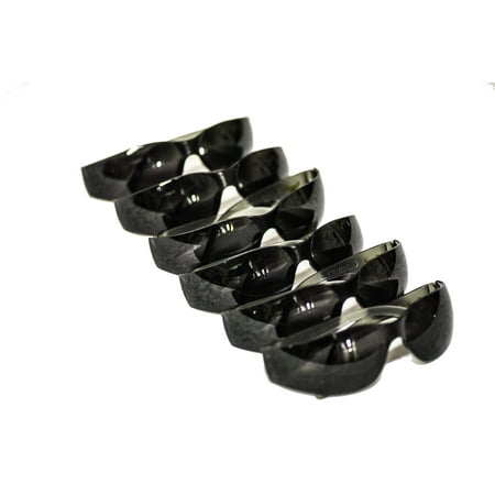 G & F Products Safety Glasses, Safety Goggles, Impact, Smoke Lens, Color Black, 12 Pack
