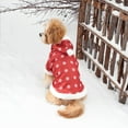 thumbnail image 5 of Dog Christmas Outfits Girl Boy Dog Holiday Dress Lightweight Doggie Costume Puppy Clothes Pet Apparel with Bowknot Santa Print Cat Clothing, Red Small, 5 of 5