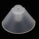 thumbnail image 3 of Lot de 10 bouchons d'oreille flexibles en silicone, en forme de corne, transparents, blancs, 3 of 4
