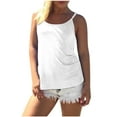 thumbnail image 2 of Ynynloco Women's Sleeveless Camisole Tank Tops Spaghetti Strap Criss Cross Back Tank Tops Loose Hollow Out Camisole Shirt, 2 of 5