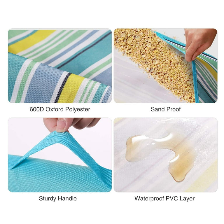 Redcamp outdoor picnic blanket waterproof 79 beach blanket with shoulder strap sale