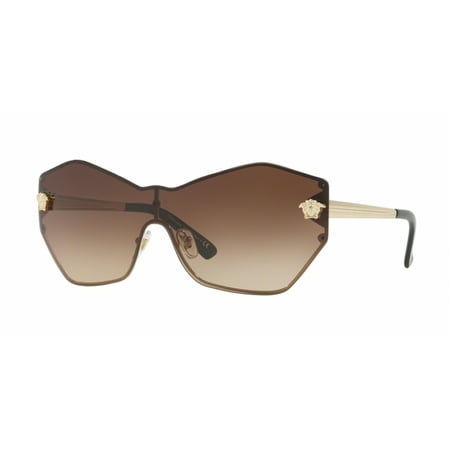 Versace 2182 Glam Medusa Shield Sunglasses 125213 Gold