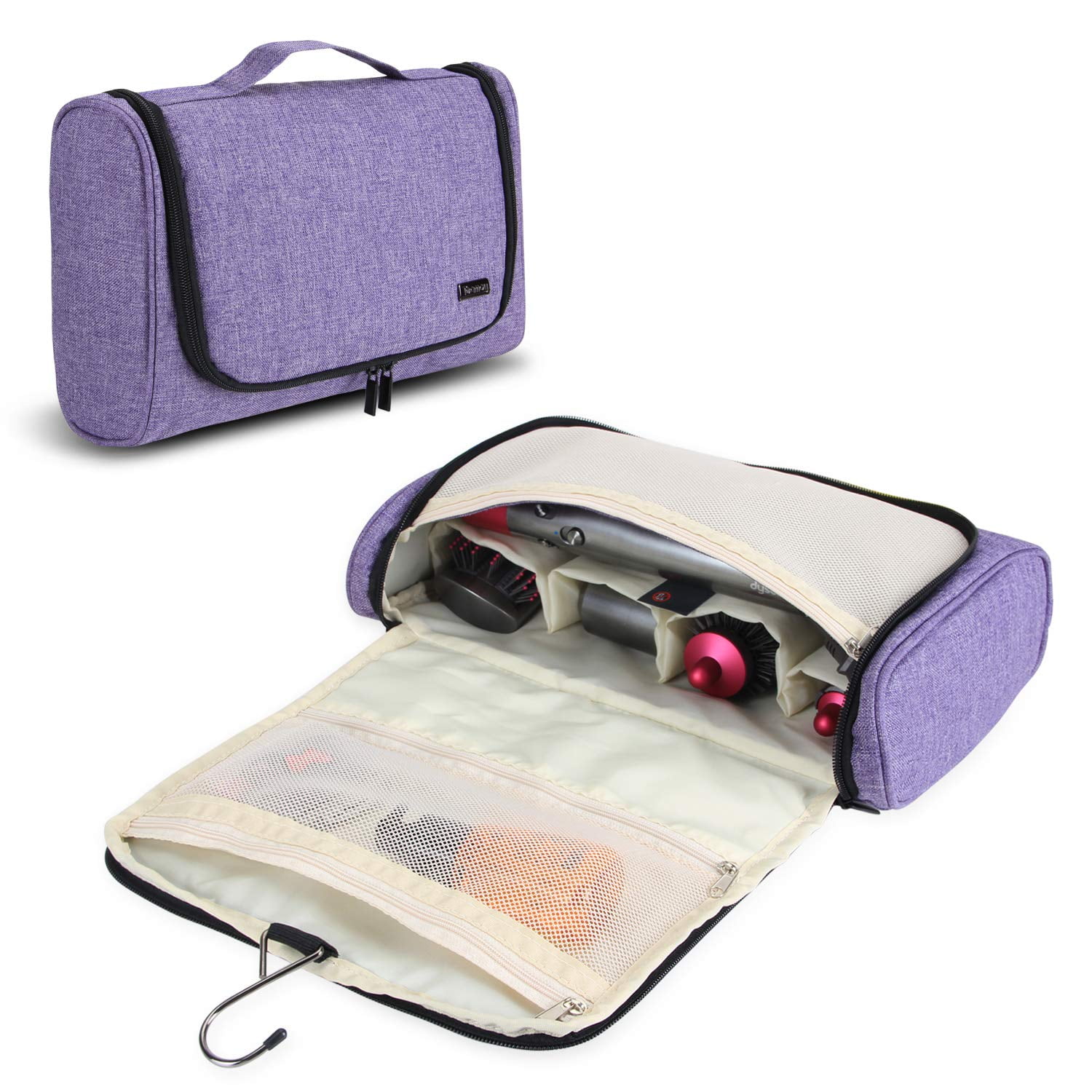 IGUOHAO Travel Storage Bag Compatible with Dyson Airwrap Styler Portable Travel Organizer for Airwrap Styler and Attachments Purple Walmart