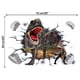 thumbnail image 1 of Pegatinas de pared 3D pared rota dinosaurio sala de estar dormitorio habitación infantil pasillo porche pintura decorativa, 1 of 6