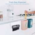 thumbnail image 3 of Trash Bag Dispenser, Trash Bag Dispenser Roll Holder, Wall Mount Acrylic Garbage Bag Dispenser, Storage Box Holder for Garbage Bag Grocery Bag Plastic Bag, Clear, 3 of 6