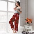 thumbnail image 5 of Salouo Merry Christmas Print Women's Pajama Pants Casual Loose Sweatpants PJs Flowy Pants Drawstring Palazzo for Women Wide Leg Pants Lounge Pajama -Large, 5 of 8