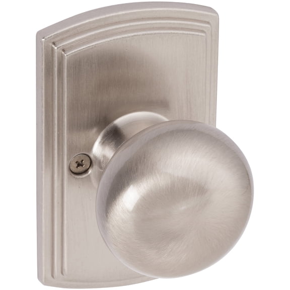 Callan Italian Series Santo Dummy Door Knob in Satin Nickel