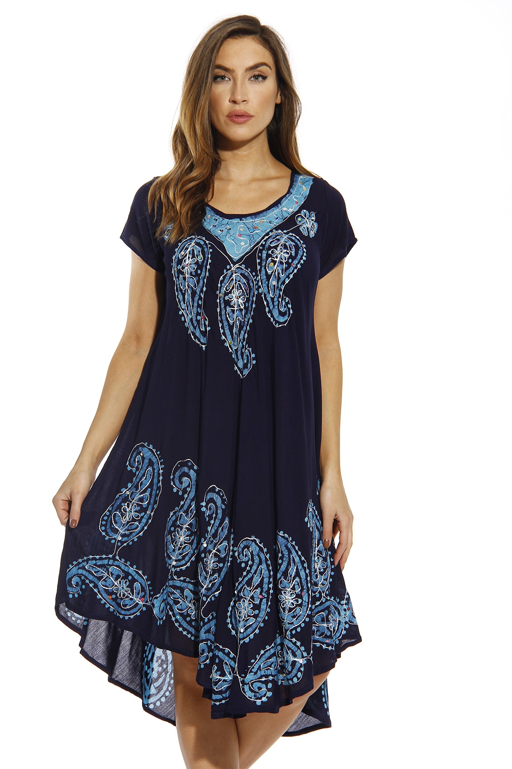Riviera Sun Dress / Dresses for Women (Navy / Blue, X-large) - Walmart.com