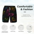 thumbnail image 5 of Balery Butterfly Mens Swim Trunks Swim Shorts for Men Quick Dry Inseam Beach Shorts with Compression Liner Pocket-Medium, 5 of 9