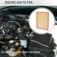 thumbnail image 2 of Filtro de aire del motor Unique Bargains para Toyota 4Runner 2010-2024 Elemento de filtro de larga duración Limpiador de aire No.1780138051/1780138050 1 Pcs, 2 of 7