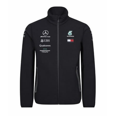 Mercedes-AMG Petronas Motorsport 2019 F1 Team Softshell Jacket Black (Best Wakeboard Vest 2019)