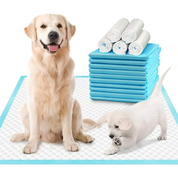 Extra Large Dog Pads 30"x26", Thicker Pet Training and Puppy Pads, Super Absorbent Pee Pads for Dogs, Leakproof Dog Potty Training Pads for Puppies, Cats, Rabbits, Pet Pee Pads XL