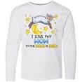 thumbnail image 3 of Inktastic I Love my Mom to the Moon and Back Cute Sheep Long Sleeve Youth T-Shirt, 3 of 5