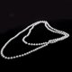 thumbnail image 3 of Collar largo de cadena Yashi con perlas de imitación blancas moda 51335, 3 of 5