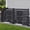 Slanted Style, variant on Amoveo Outdoor Privacy Screen Fence, 38"W x 60"H HDPE Weather-Resistant Fence for AC Units and Trash Cans, Includes Ground Stakes & Base Plates,1-Pack