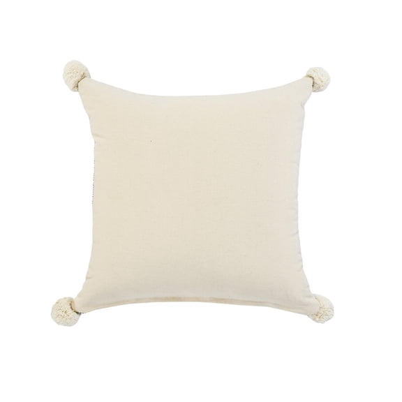 Harlow Hill Hand-Stitched Swiss Cross Cotton Throw Pillow Cover - 20" - Gray and Green