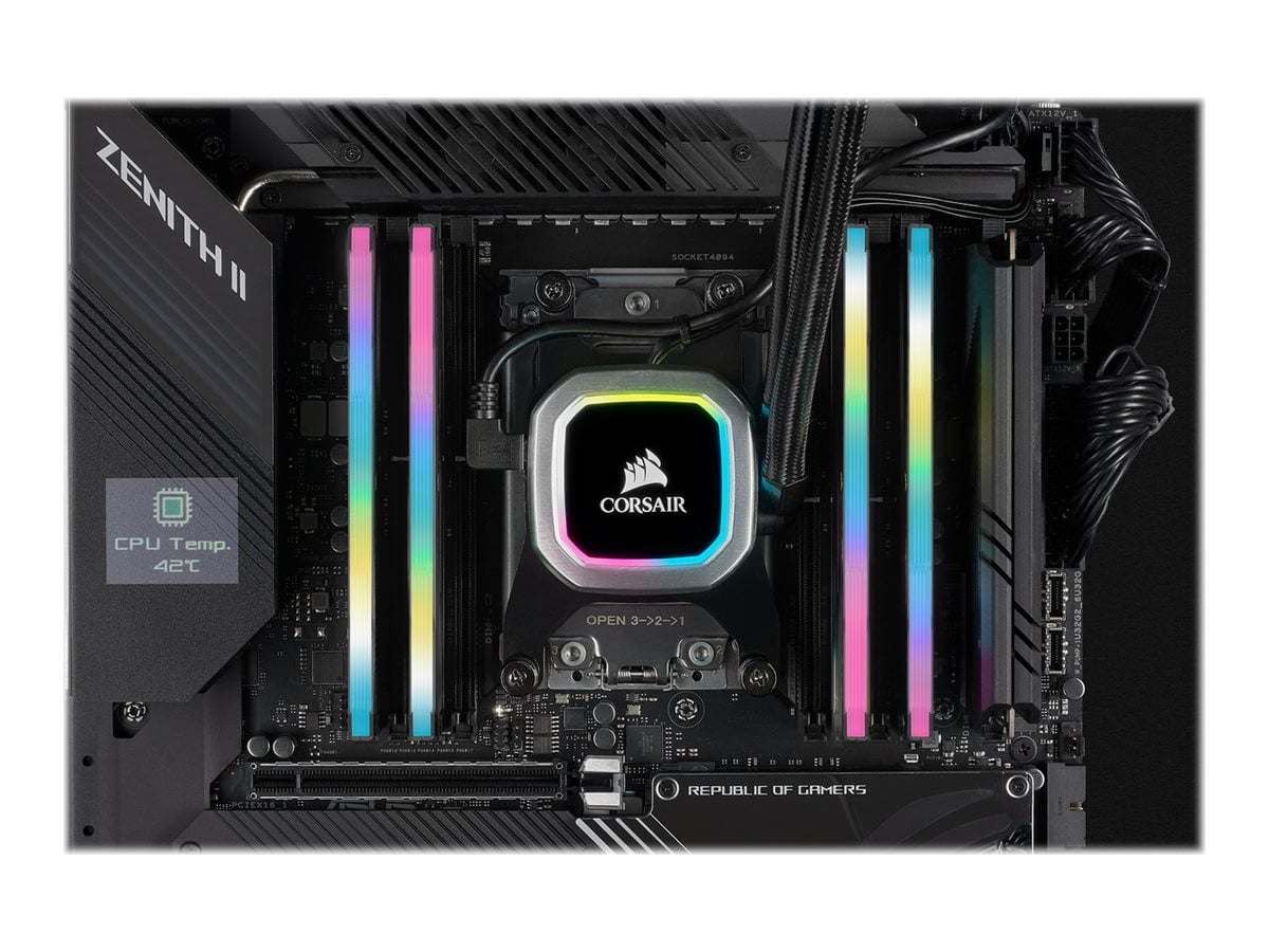 CORSAIR Vengeance RGB Pro SL 64GB (2 x 32GB) 288-Pin PC RAM DDR4