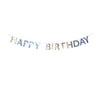 Holographic Happy Birthday Banner