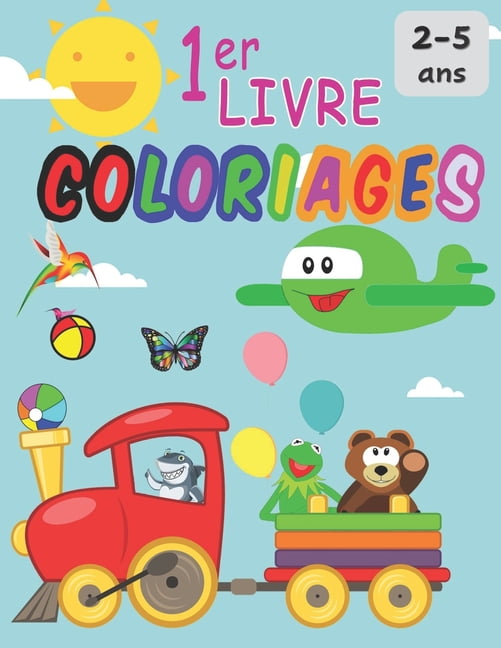 1er Livre De Coloriages Cahier Dactivité Pour Enfants 2 5 Ans Filles