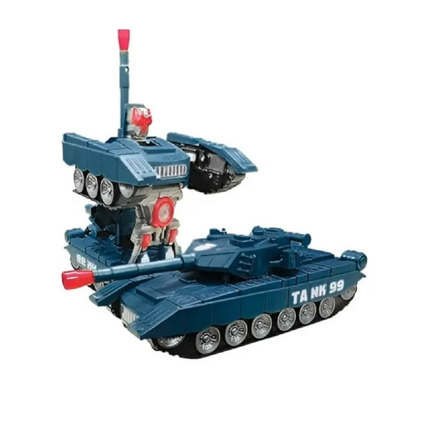 Tanque De Guerra Transformer Luz, De Pilas, Sonido Lindo Regalo, Se Transforma Solo