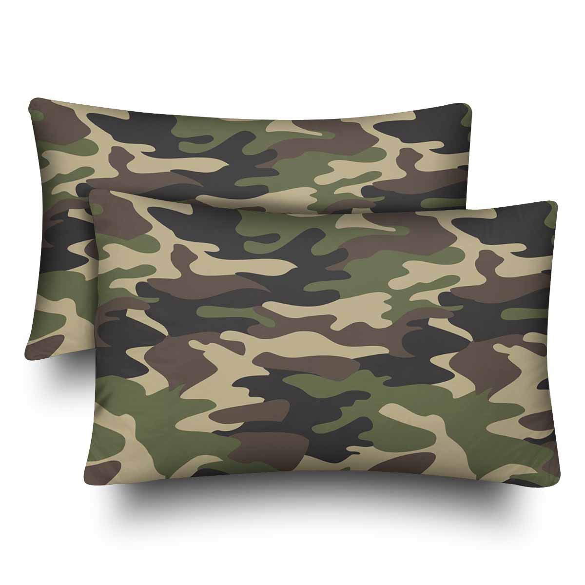 GCKG Green Camo Camouflage Military Marine Corps Us Army Pillow Cases ...