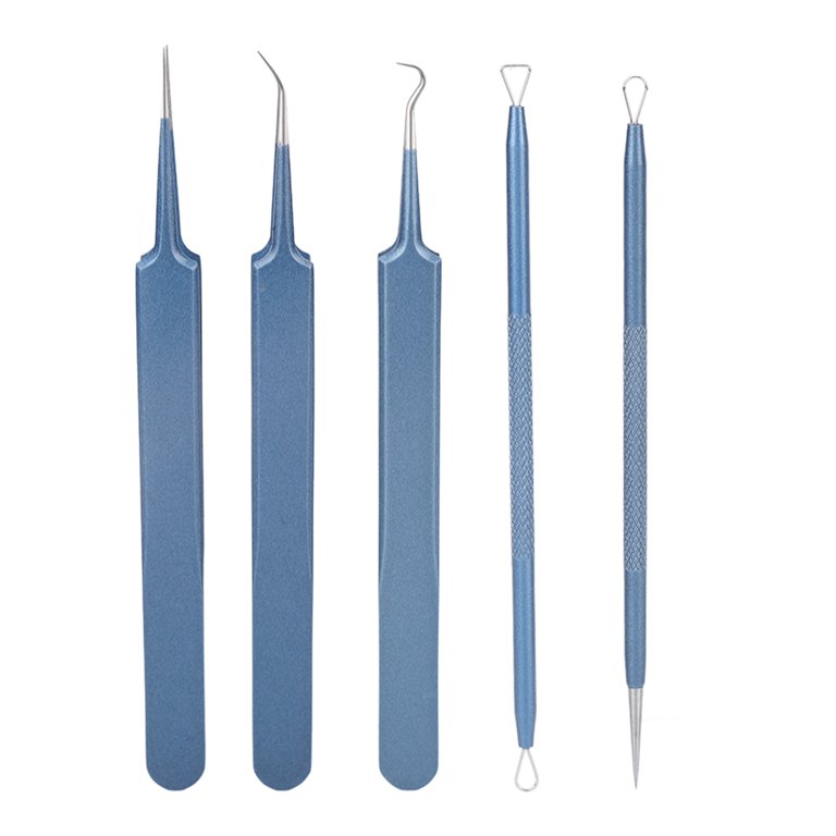 Comedone Extractor, Mental Professional 5pcs Needle Set With