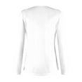 thumbnail image 3 of EDFBUYKRS Womens Tops Dressy Casual Pleated Blouses V Neck Long Sleeve Shirts Fall Tunic Tops Xl, 3 of 3